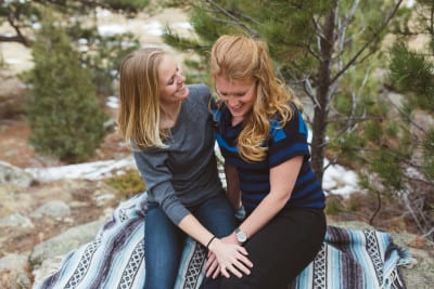 Courtney & Lindsay | Three Sisters Park Engagement Photography | From The Hip Photo