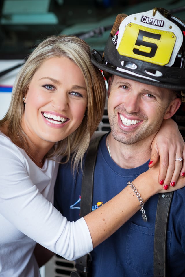 Chris & Kelly | Firehouse Engagement Photography | From the Hip Photo