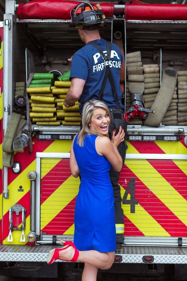 Chris & Kelly | Firehouse Engagement Photography | From the Hip Photo
