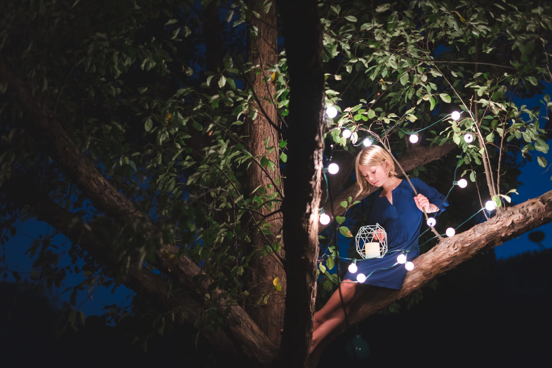 Outdoor Fairy Light Photos | Boulder, CO | Family Photography | From the Hip Photo