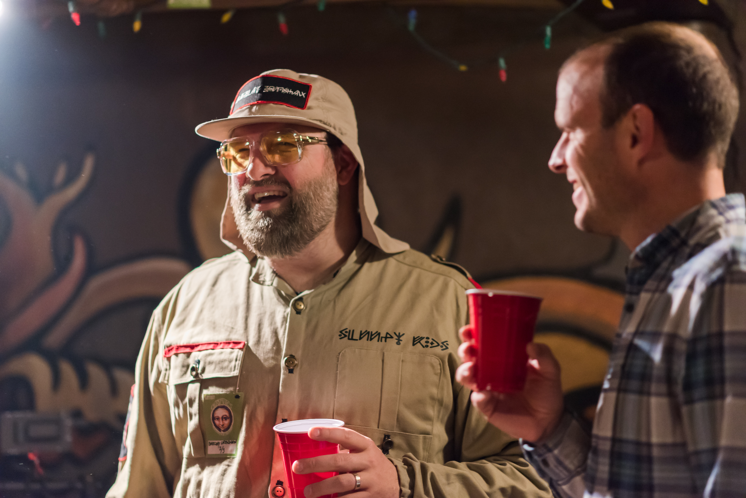 Barclay Crenshaw socializing at a performance in Denver, CO.