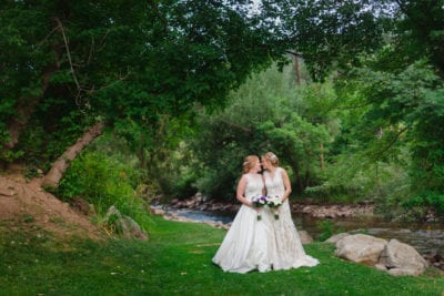 Two Brides In Lace | Wedding Photography | Wedgwood On Boulder Creek | From The Hip Photo