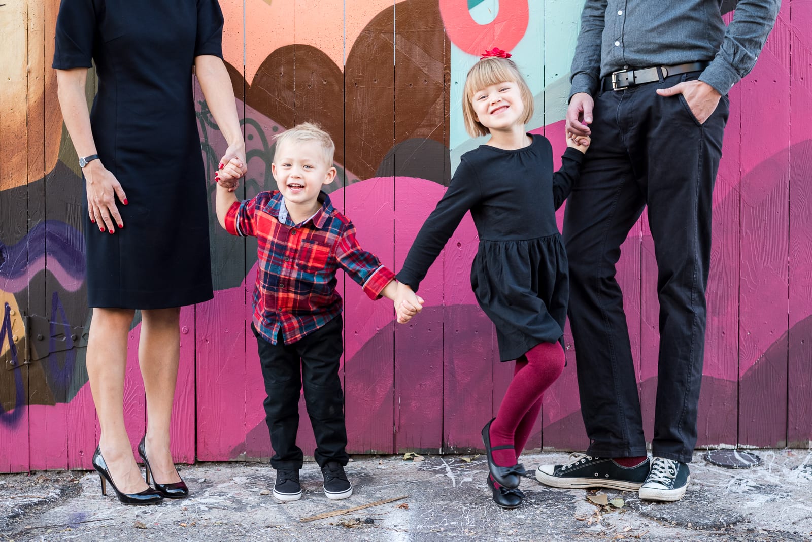 family fun | Family Photography | RiNo Art District | From the Hip Photo