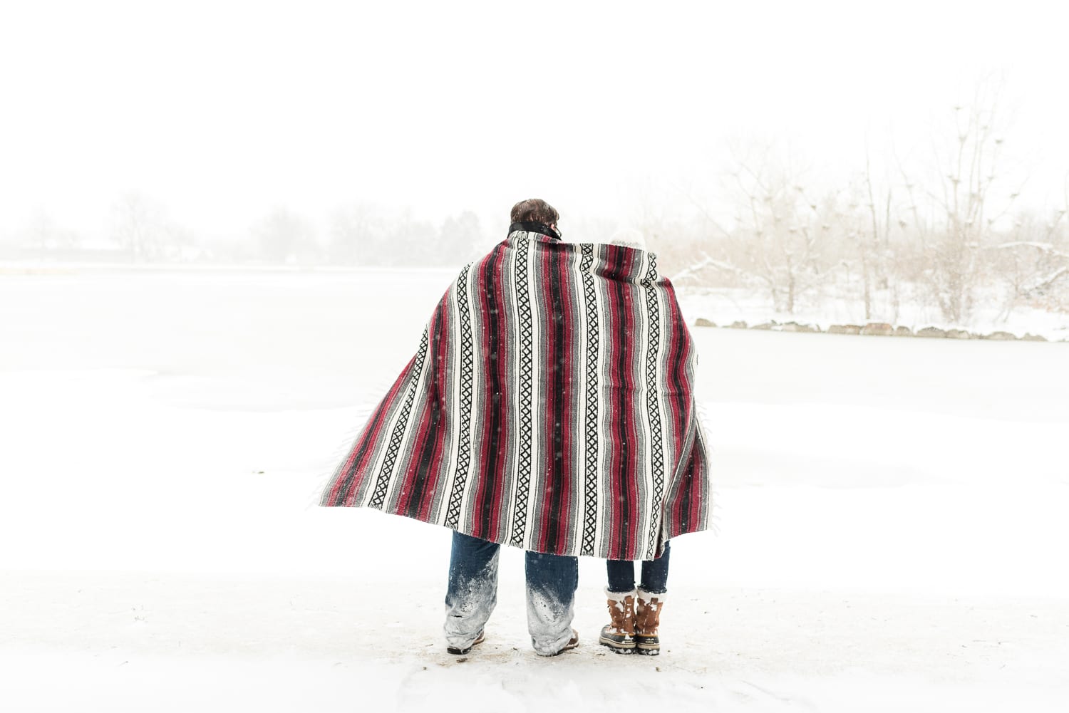 snow day engagement | engagement photography | from the hip photo