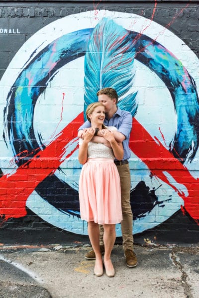 Laura & Shon A RiNo Engagement| Engagement| RiNo Art District| From the Hip Photo