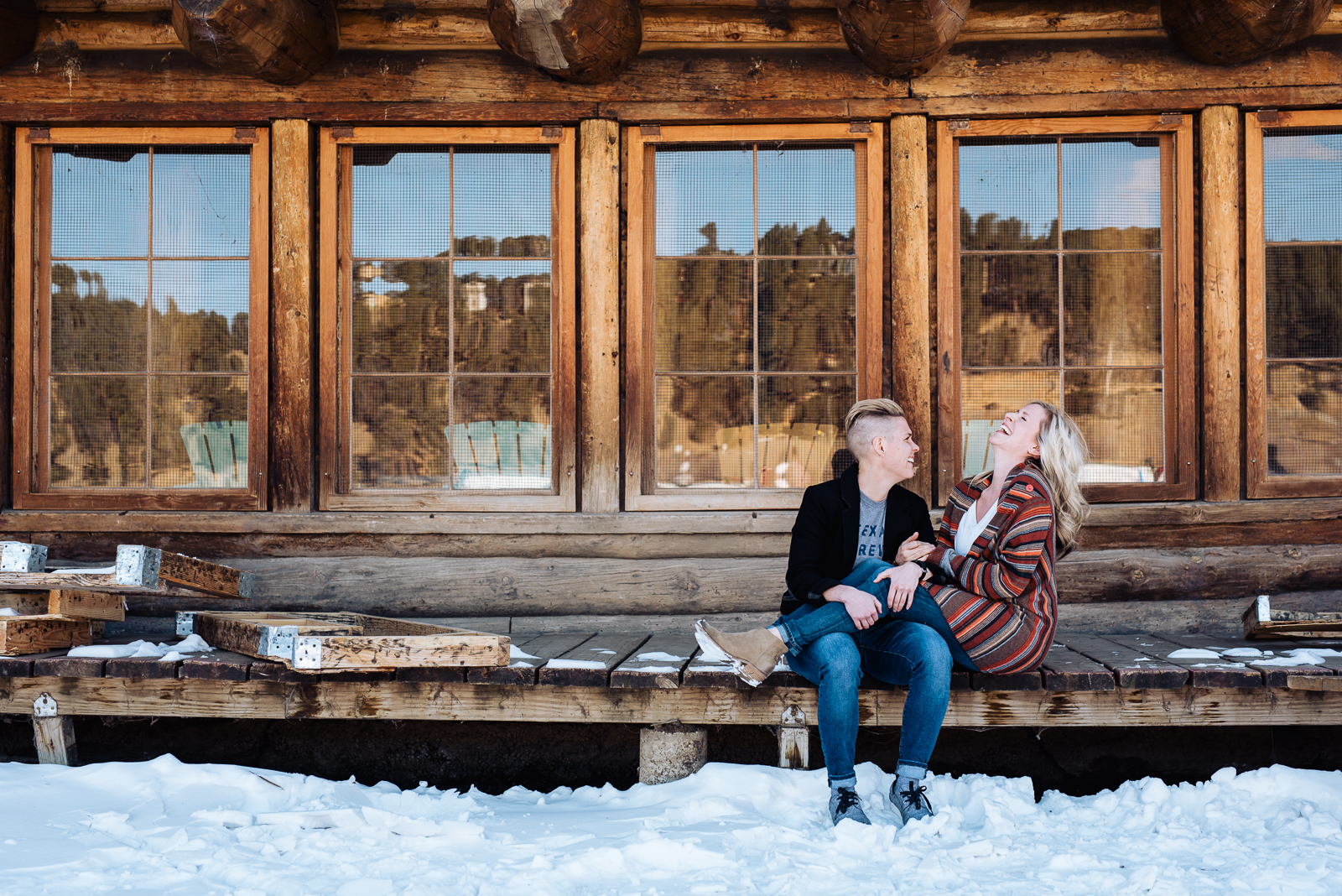 Lisa & Jen | An Evergreen Lake Engagement