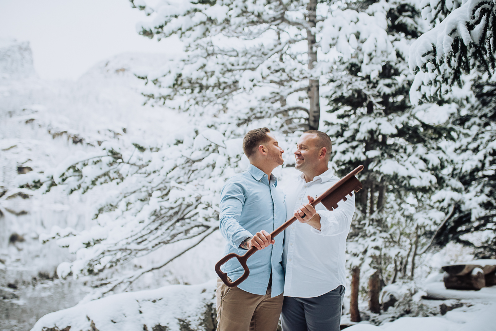 The Warmth of Love | Luke & Brian Rocky Mountain National Park Engagement Photos