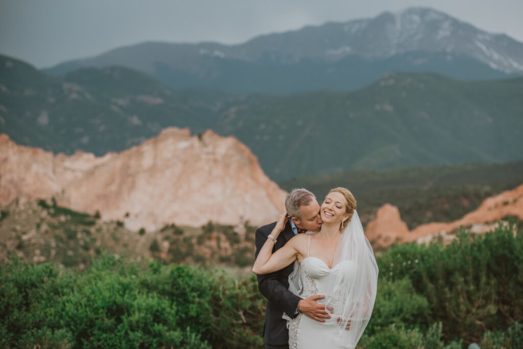 Garden of the Gods outdoor park trail nature mountain fun candid romantic wedding picture | From the Hip Photo Denver Colorado portrait photography