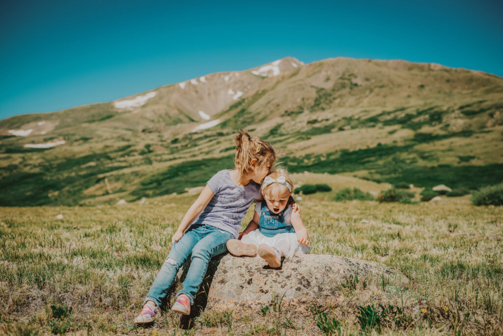 Guanella Pass outdoor mountain nature candid fun loving adventurous family picture | From the Hip Photo Denver Colorado portrait photography