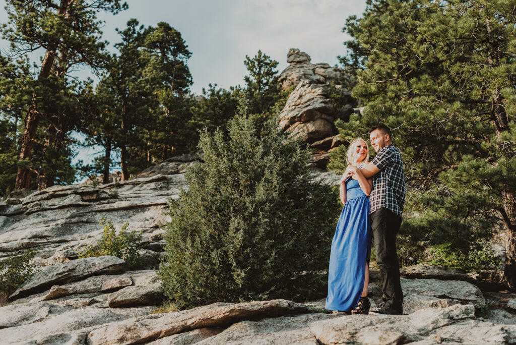 Alderfer/Three Sisters Park outdoor nature trail barn candid fun loving engagement picture | From the Hip Photo Denver Colorado portrait photography