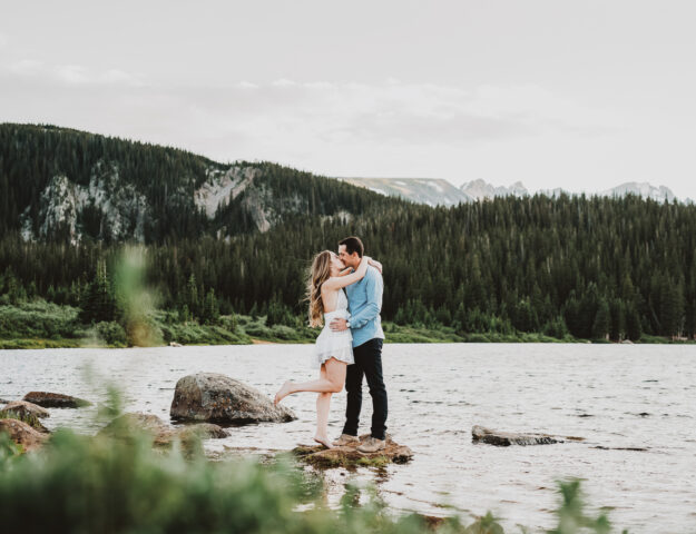 Brainard Lake Outdoor Water Engagement Pictures | From the Hip Photo Portrait Photography
