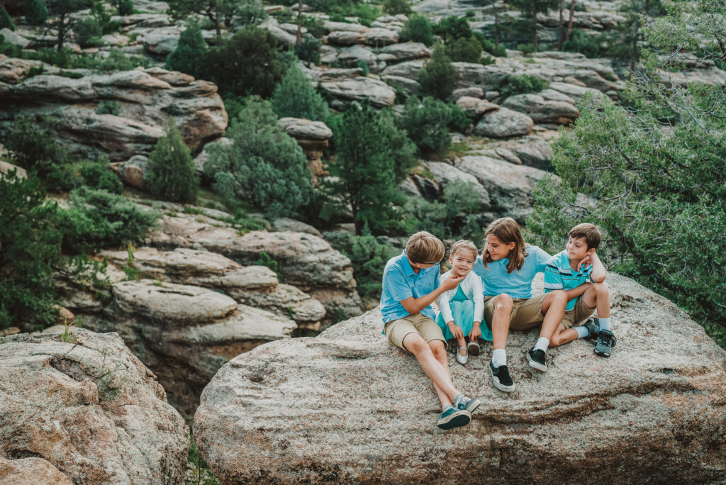 Castlewood Canyon State Park Franktown Colorado outdoor nature adventurous candid fun family picture | From the Hip Photo Denver portrait photography