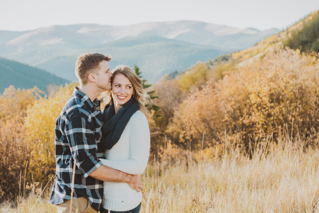 Guanella Pass outdoor mountain nature candid fun loving adventurous engagement picture | From the Hip Photo Denver Colorado portrait photography 