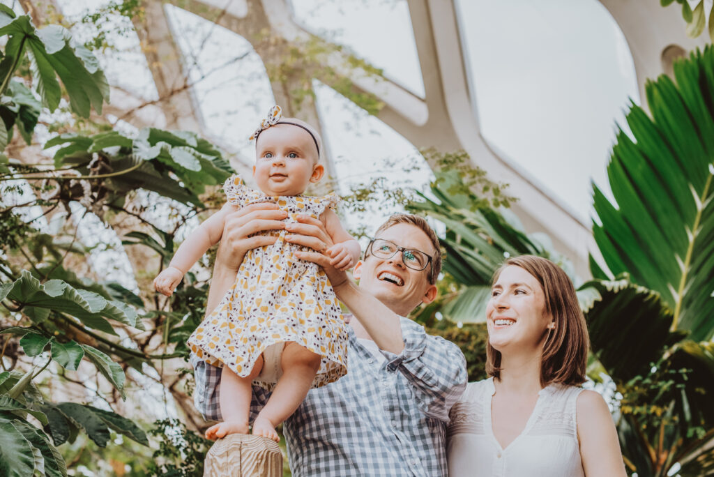Denver Botanic Gardens Outdoor nature fun candid family picture | From the Hip Photo Portrait Photography