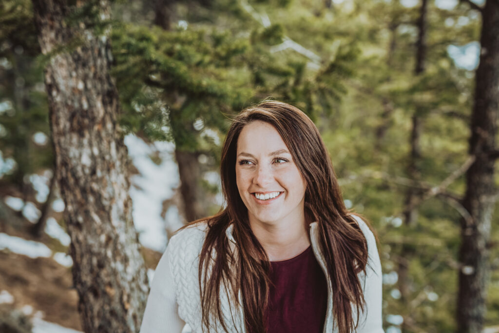 Lookout Mountain Golden Colorado outdoor mountain nature candid fun senior headshot picture | From the Photo Denver portrait photography