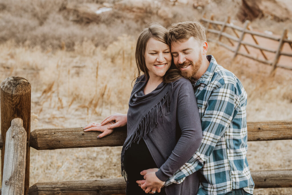 Red Rocks Park and Amphitheater outdoor park nature venue fun candid maternity picture | From the Hip Photo portrait photography