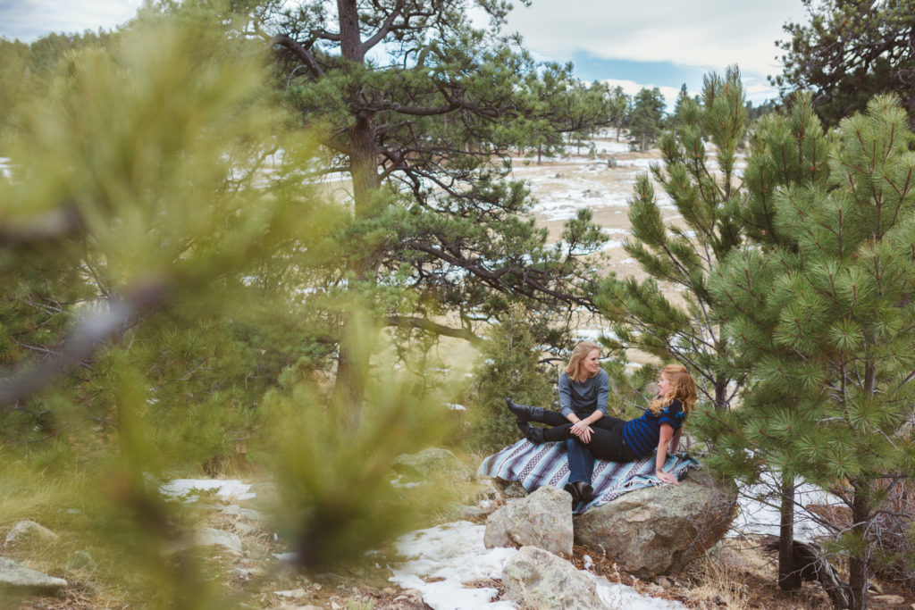 Tips to Plan Engagement Photos in the Mountains Near Denver Romantic Couple picture Evergreen Alderfer/Three Sisters Park | From the Hip Photo Portrait Photography