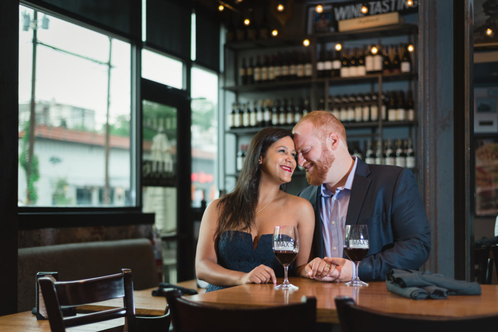 Expert tips to plan fun downtown Denver engagement photos RiNo romantic engagement picture | From the Hip Photo Denver Colorado portrait photography 