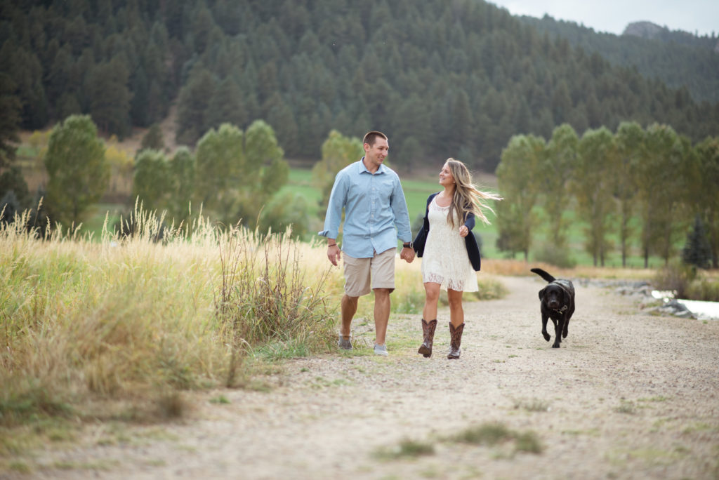Tips to Plan Engagement Photos in the Mountains Near Denver Romantic Couple picture Evergreen Lake | From the Hip Photo Portrait Photography