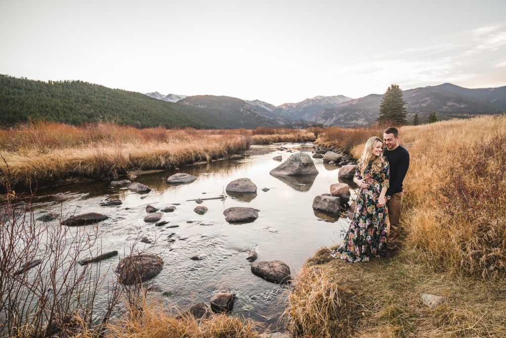 Best Tips to Plan Rocky Mountain National Park Romantic Engagement Photos | From the Hip Photo Denver Colorado Portrait Photography 