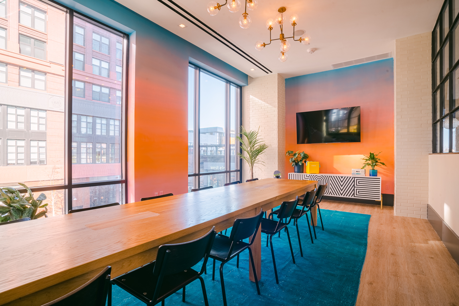 West to East Coast with Hello Betty |  Product photography | A brightly lit conference room | Bethesda, MD | Oceanside, CA