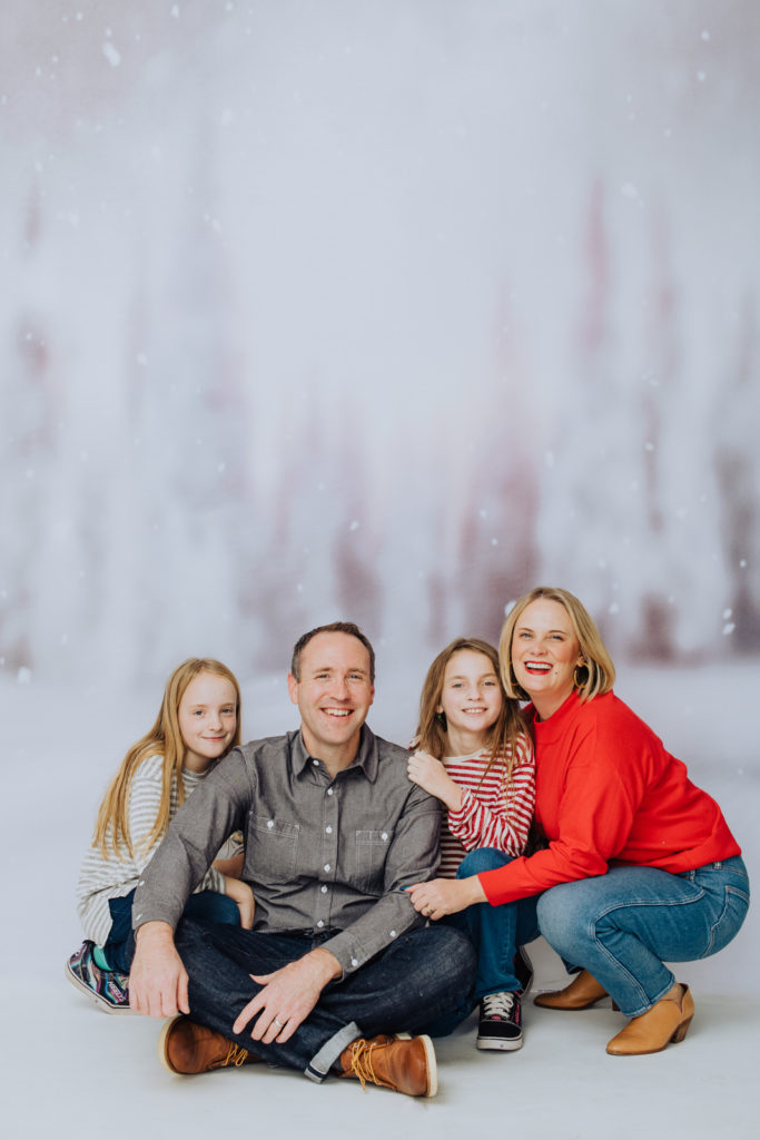 Denver family photos for holiday Christmas cards