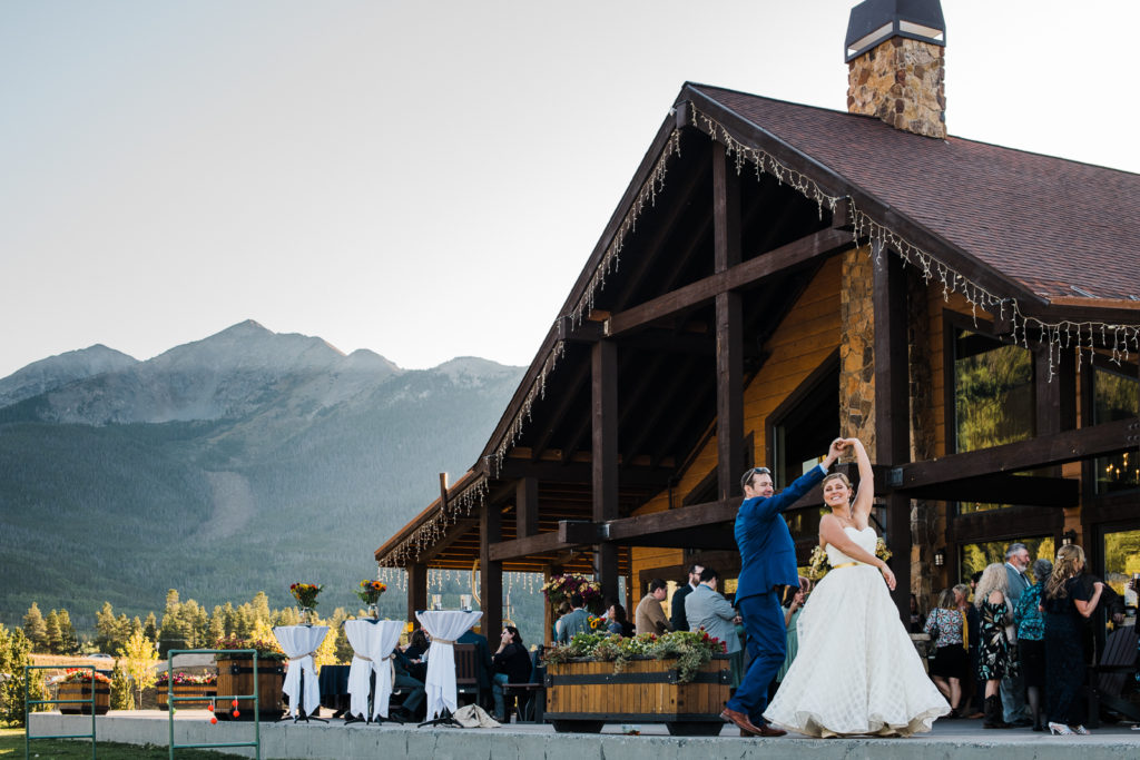 Breck wedding in the mountains of Frisco