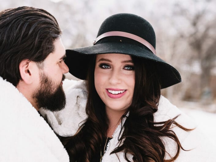 Snowy Engagement Pictures - Denver Colorado | From the Hip Photo