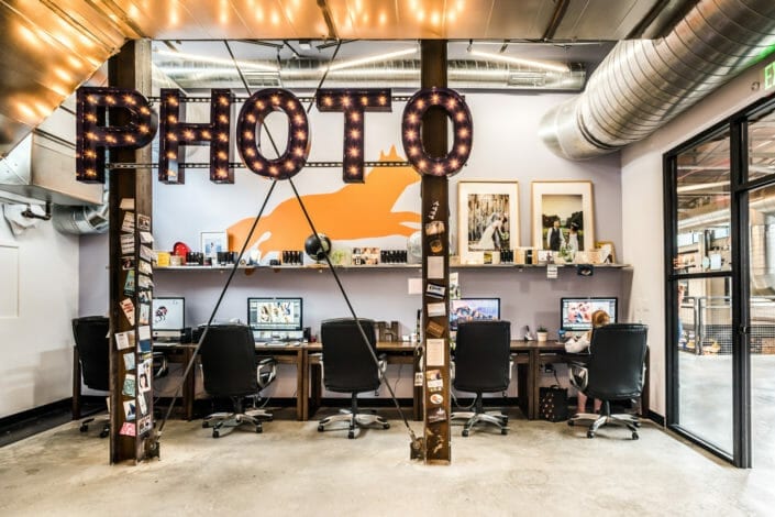 Retouching wizardry at the From the Hip Photo studio in Denver Colorado