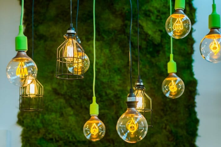 We've got bright ideas at the From the Hip Photo studio in Denver Colorado at Stanley Marketplace