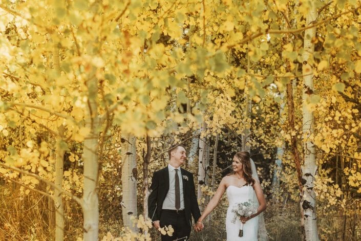 Mountain Fall Foliage Wedding Photo | Denver Colorado Wedding Photographer