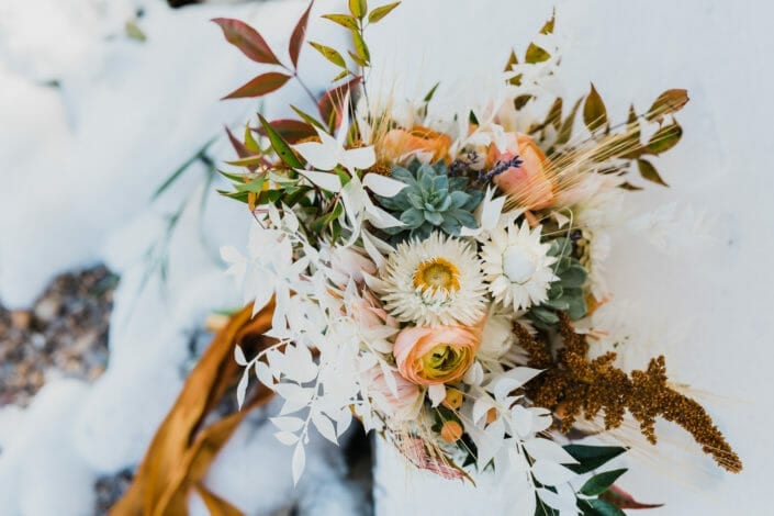 Rocky Mountain Elopement Floral Bouquet