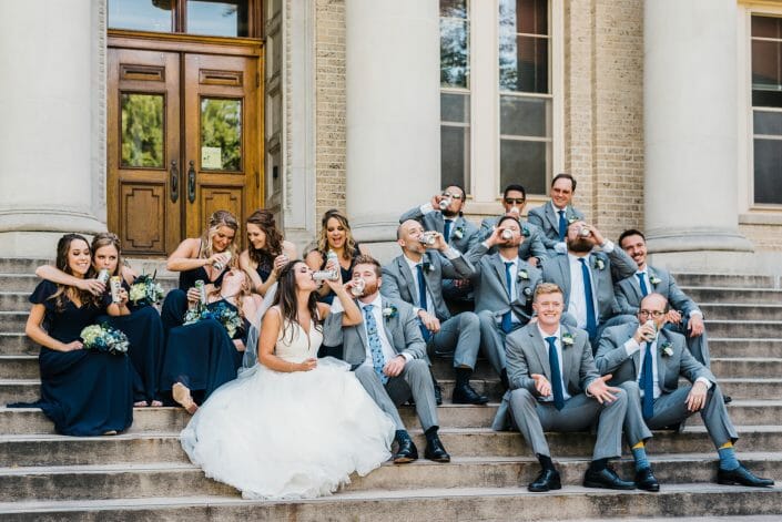 Urban Wedding Party Photo | Denver Colorado Wedding Photographer