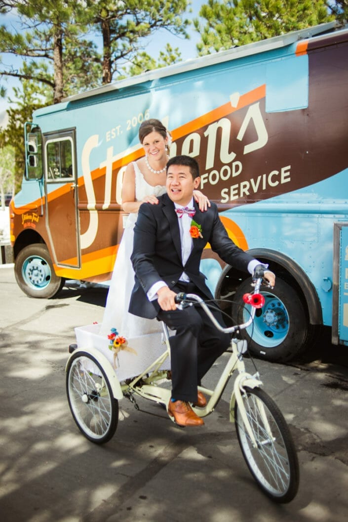 Colorful Creative Denver Elopement Photo