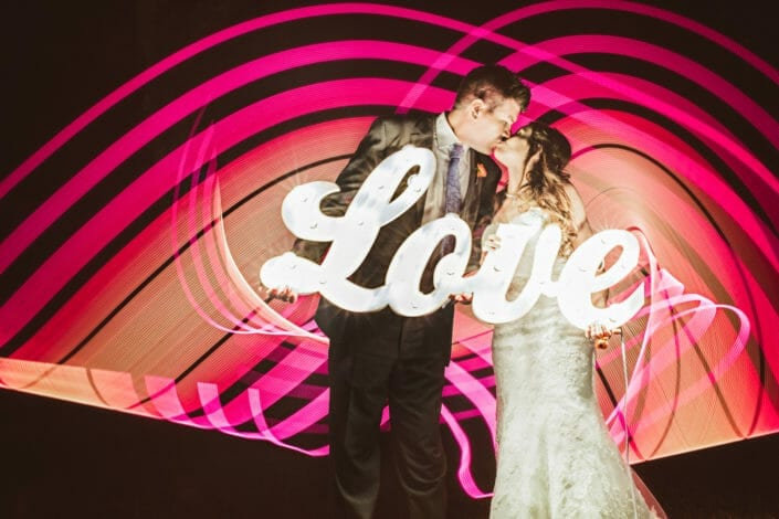 Vail Mountain Elopement Light Painting