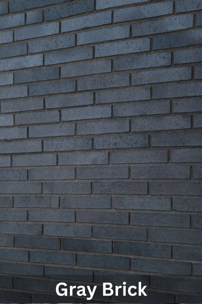 Studio headshot photography background options | Gray blue brick