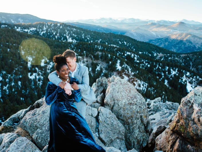 Featured Engagement: Colorado Mountain Winter Engagement