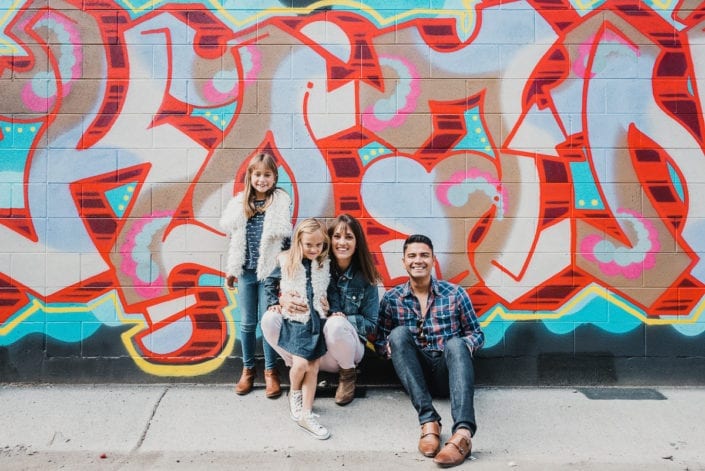 Family photo session in downtown RiNo Denver | Colorado Lifestyle Photographer