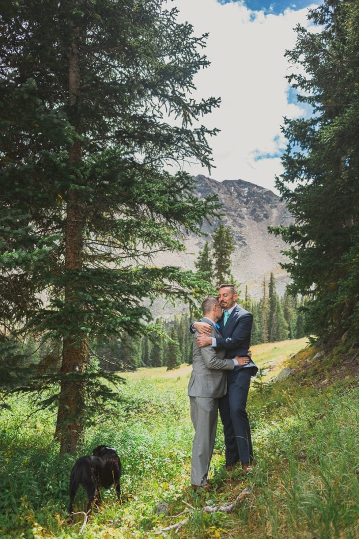 Mountain LGBTQ Summer Wedding Portrait | Colorado Elopement Photographer