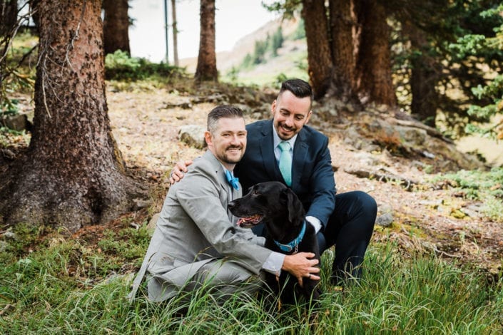 Mountain Samesex Summer Wedding Portrait | Colorado Elopement Photographer
