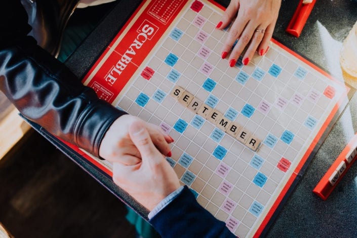 Urban Denver Middleman Bar Scrabble Announcement | Colorado Engagement Photographer