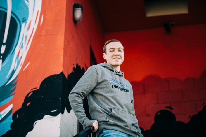 Senior graduating photo session in RiNo Downtown Denver | Colorful Colorado Lifestyle Photographer