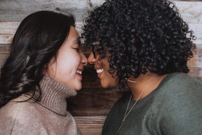 Same sex engagement photo session in downtown RiNo Denver | Colorado LGBTQ friendly photographer