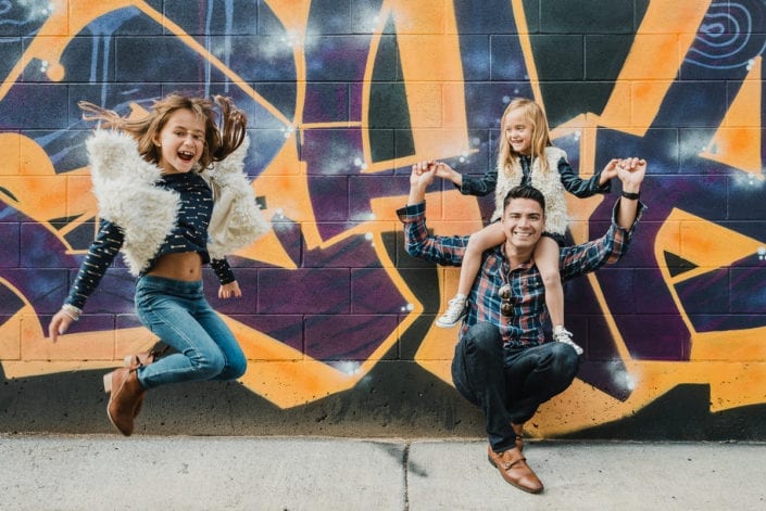 Family photo session in downtown RiNo Denver | Colorado Lifestyle Photographer