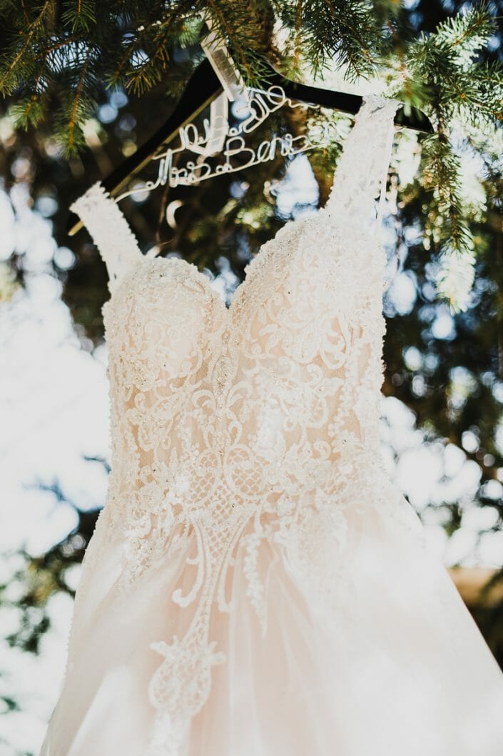 Elegant Wedding Dress | Boulder Colorado Elopement Photographer