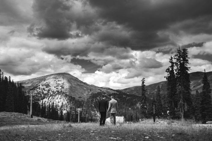 Mountain Same-sex Summer Wedding Portrait | Colorado Elopement Photographer