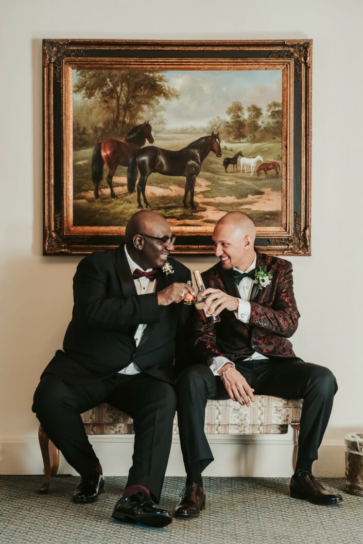 Wedding Groom with Father-in-Law | Denver Colorado Elopement Photographer