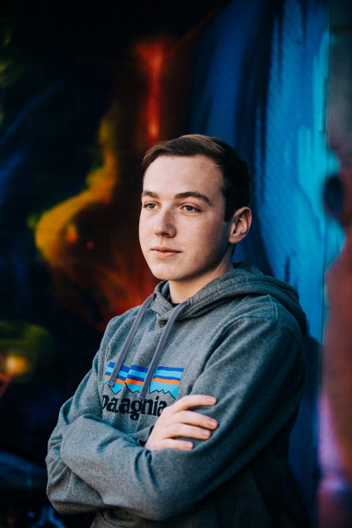 Senior graduating photo session in RiNo Downtown Denver | Colorful Colorado Lifestyle Photographer