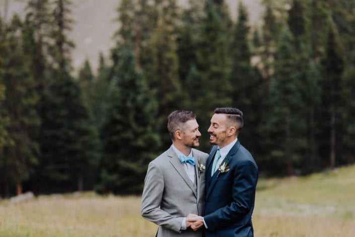 Mountain Same-sex Summer Wedding Portrait | Colorado Elopement Photographer