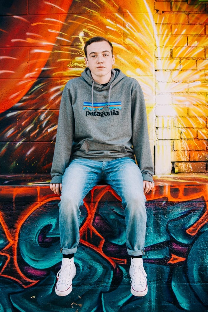 Senior graduating photo session in RiNo Downtown Denver | Colorful Colorado Lifestyle Photographer